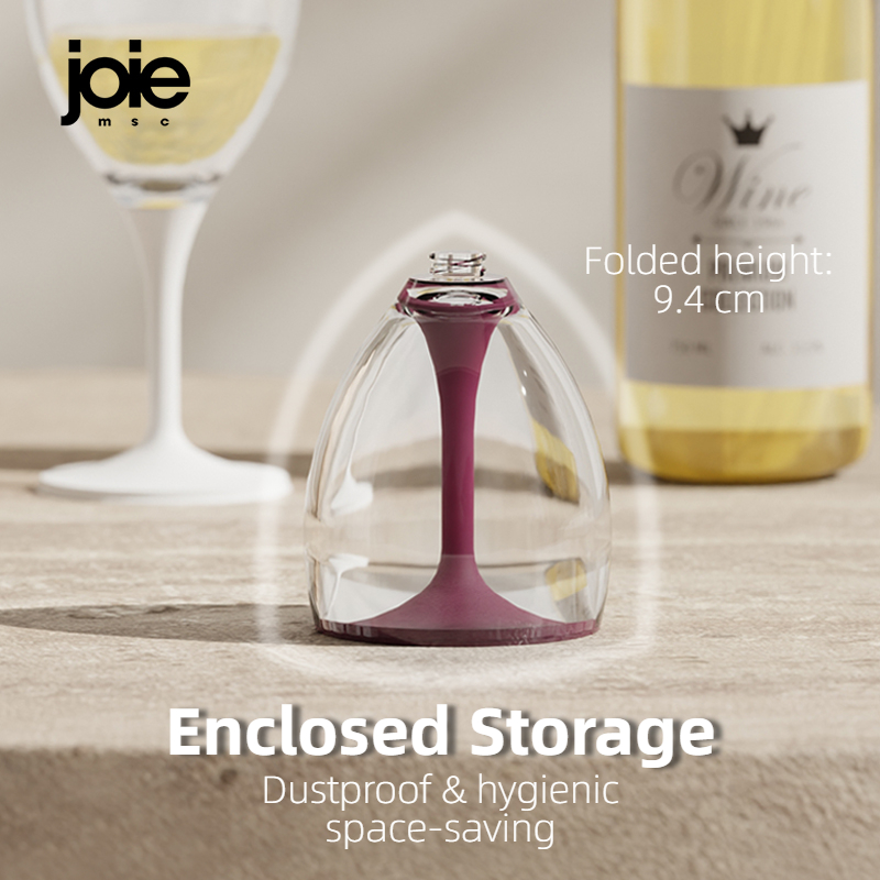 Joie Portable Wine Glass Goblet Collapsible Unbreakable PCTG Cocktail Champagne Wine Glass For For Party Barware Outdoor Picnic