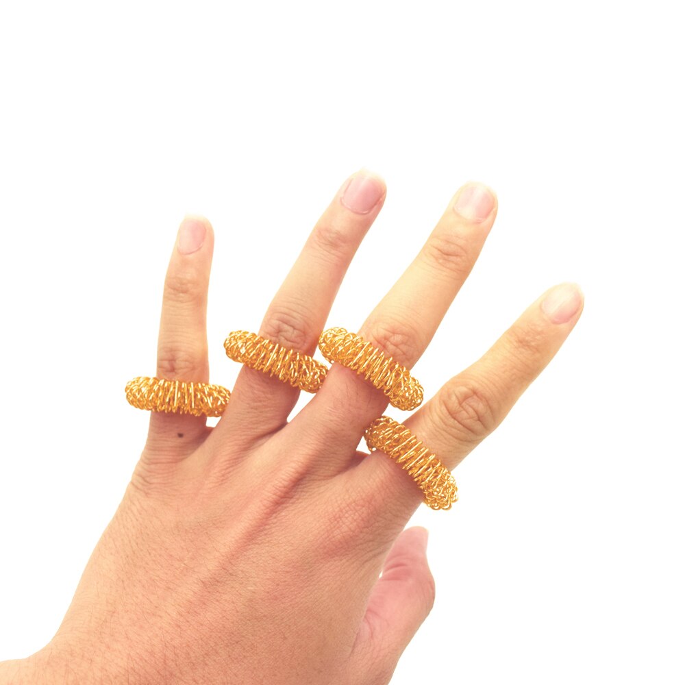 20 Pcs Therapie Vinger Massage Ring Acupunctuur Ring Gezondheid Body Massager Relax Hand Massage Vinger Afvallen Massage Gereedschap