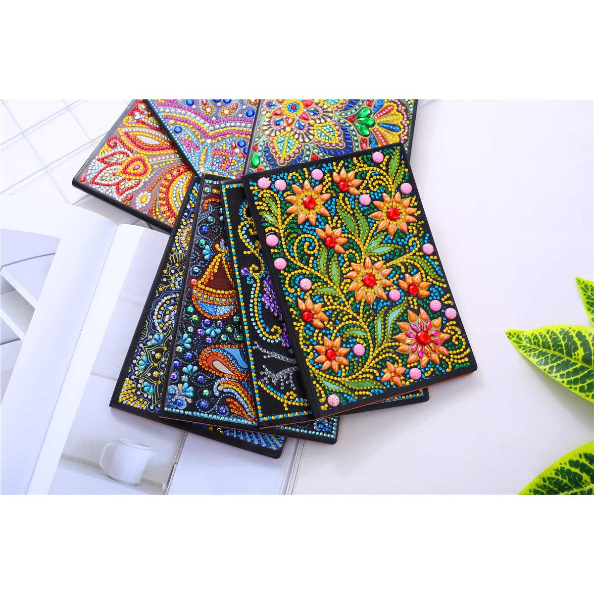 5D DIY Diamant Malerei Notizbücher Spezielle bilden Neuheiten Tagebuch Buch Diamant Stickerei A5 Mosaik Malerei Dekor