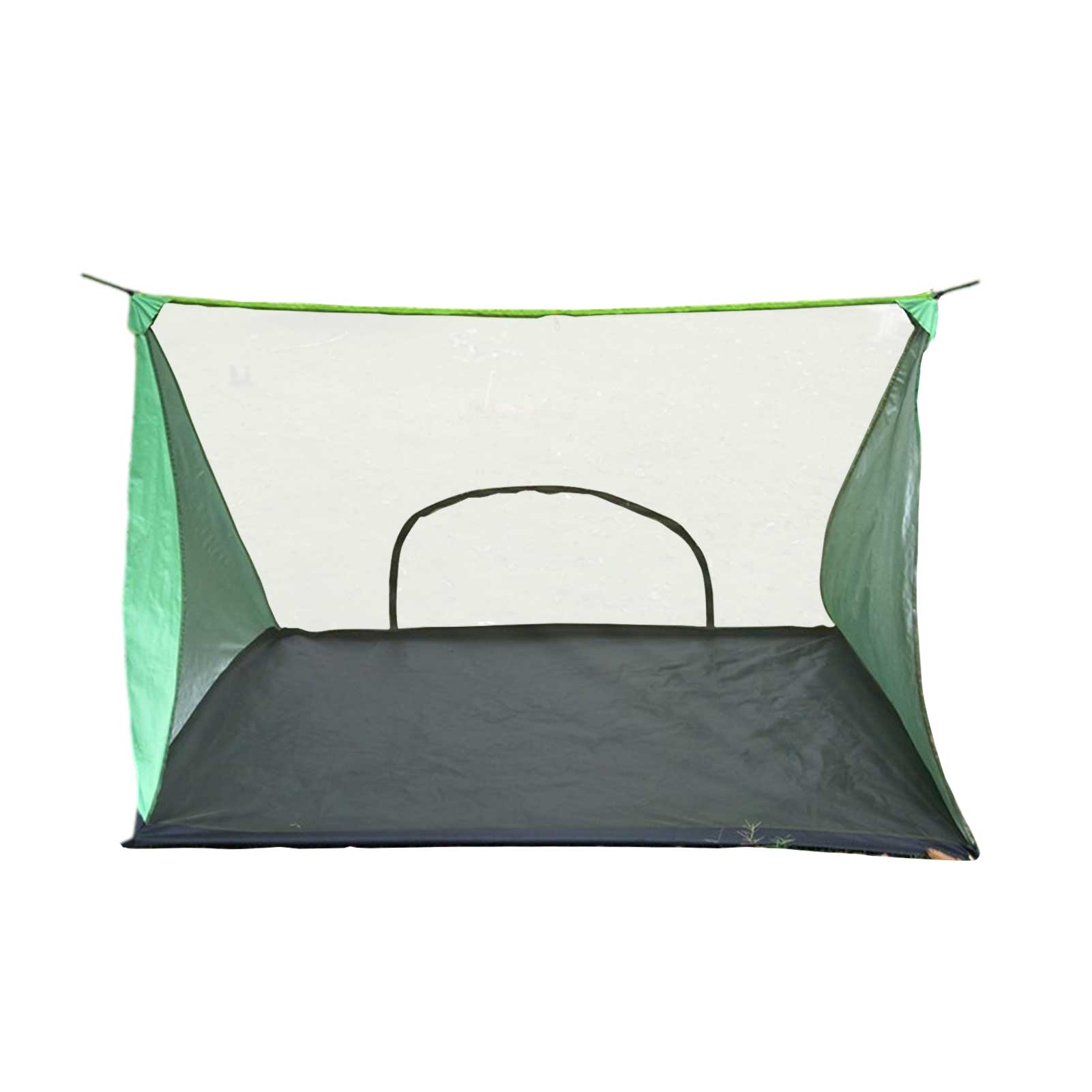 Outdoor Camping Anti-Mosquito Tent Portable Mosquito Net with Storage Bags Rodless Mesh Hanging Bed Single for Travel Camping: Green