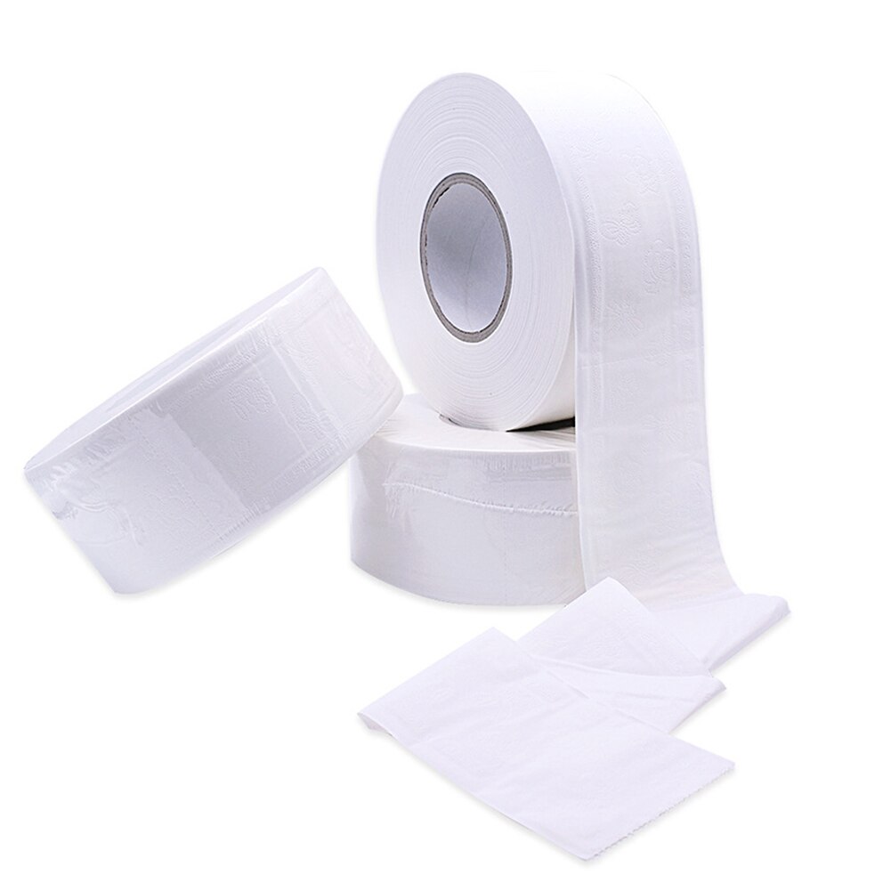 1 Roll 4-ply Paper Tissue Toilet Roll Paper Public Hotel Commercial Use B1