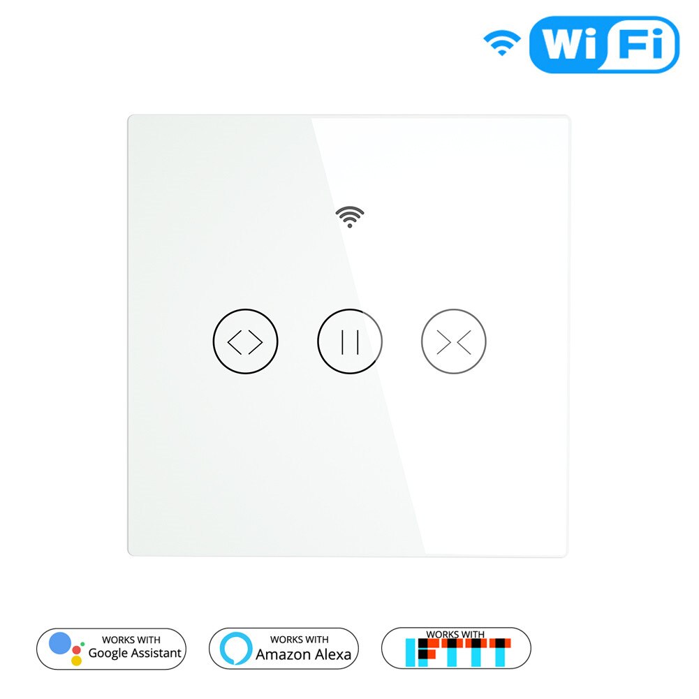 Rf wifi smart touch gardin persienner rulleskodder switch tuya smart life app fjernbetjening, arbejde med alexa ekko google hjem: Gardinafbryder