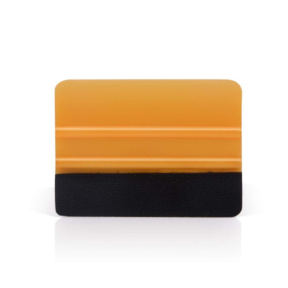 Ehdis carbon vinyl film bil wrap filt stof til 4 &quot; 10cm gummiskraber automatisk vinduesfarvet indpakningsskrabere uden ridser filt kant klud: Guldskraber