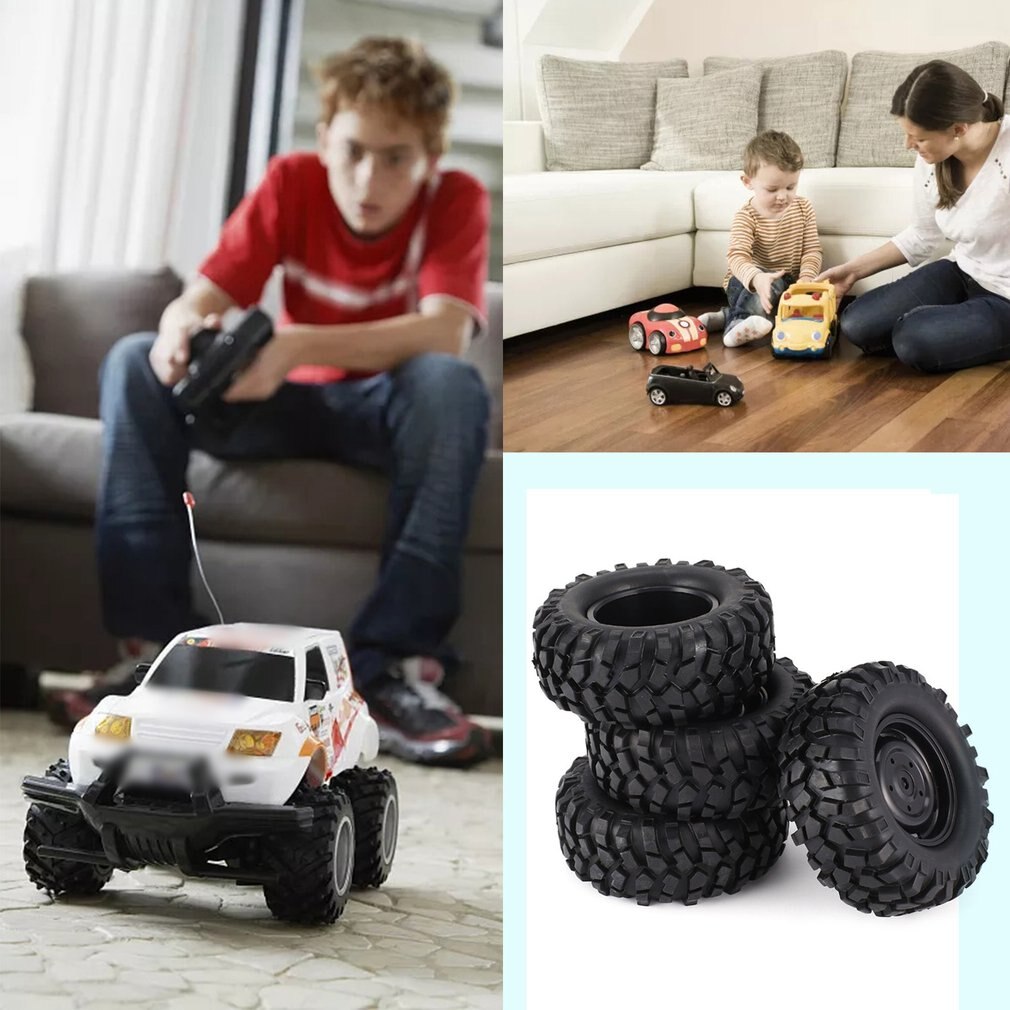 4 stücke 1,9 Inch 96mm Gummi Felge Und Reifen Für 1/10 Hsp Redcat Traxxas Axial Scx10 D9 Off straße Rock Crawler Auto Teil RC Reifen