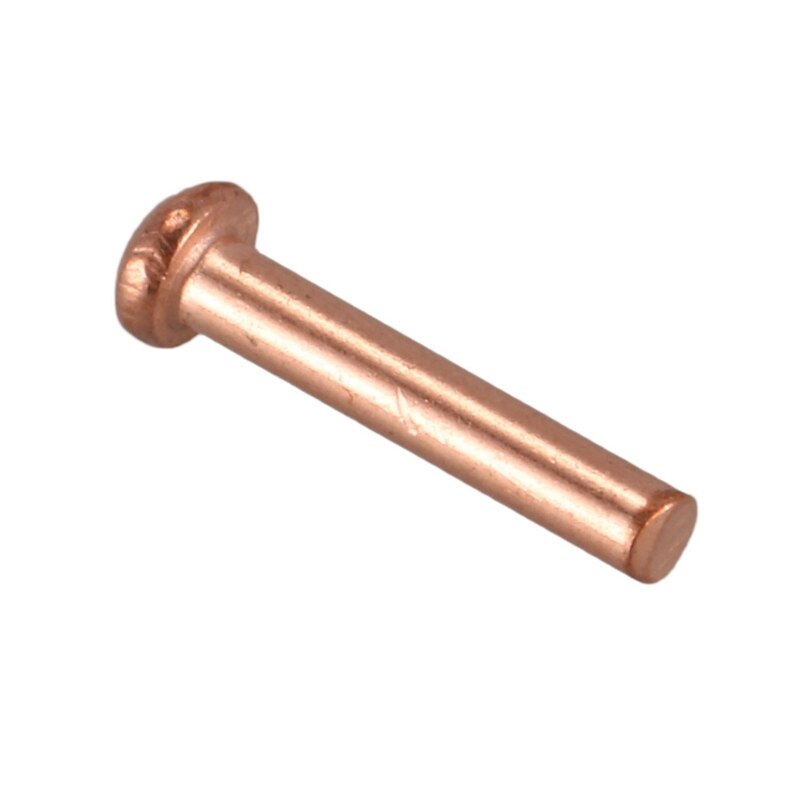 200 Stuks 5/64Inch X 25/64Inch Ronde Kop Koper Solide Klinknagels Fasteners