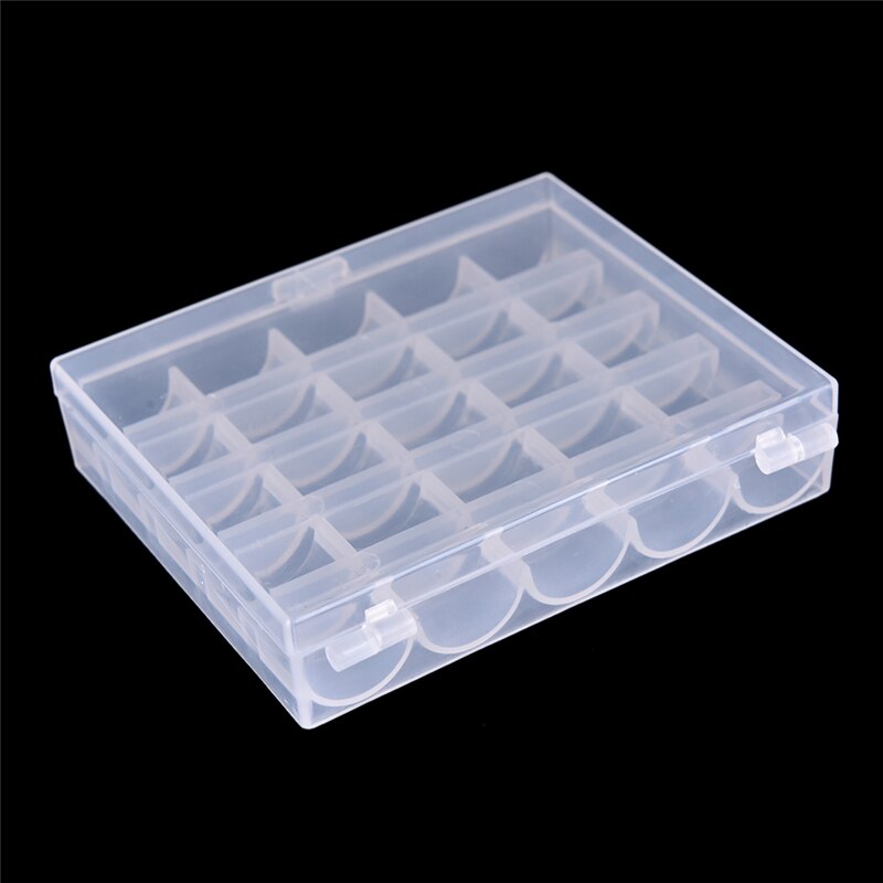 1 x Spule Kasten transparent Leere Spulen Spulen Kasten Spule fallen Deckt NäHenne Werkzeuge NäHenne Maschine