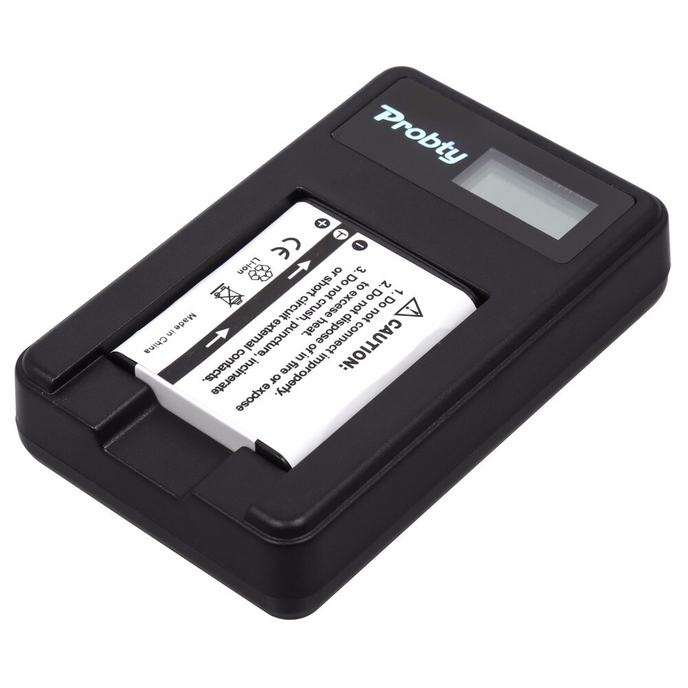 Probty NP-BK1 NP BK1 NPBK1 LCD USB Charger for Sony Cybershot DSC-W180 DSC-W190 DSC-W370 DSC-S750 DSC-S780 DSC-S950 DSC-S980