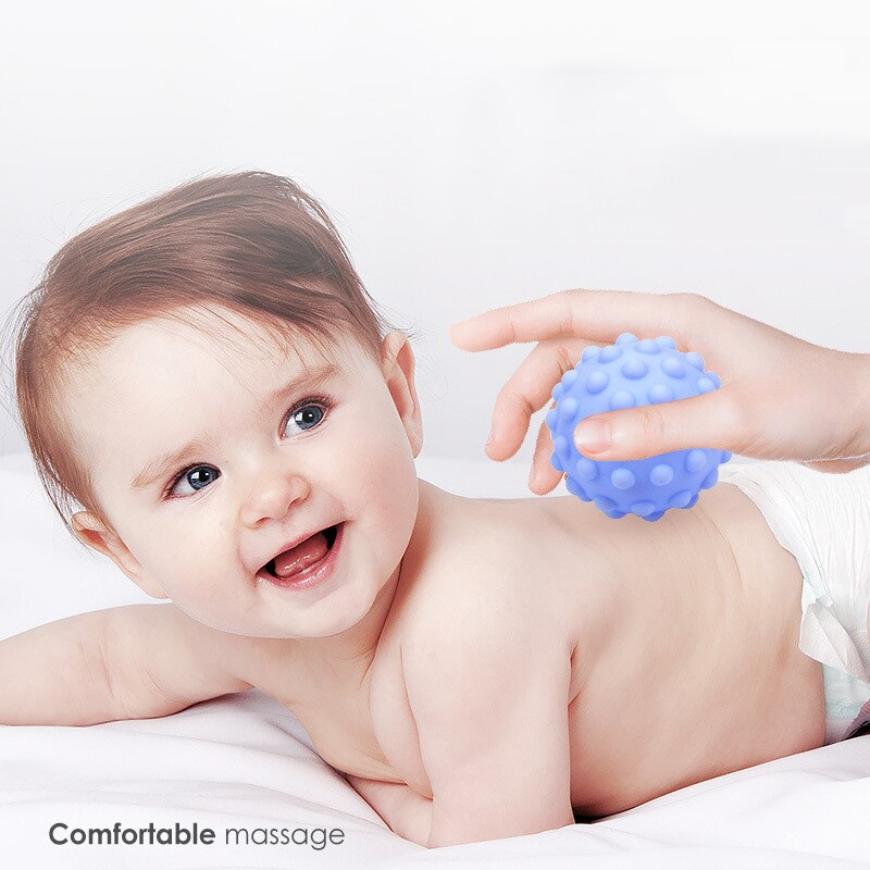 Spædbørn kugle struktureret multifunktionel udvikle taktile sanser legetøj baby berøring hånd tænder bold gribe træning massage blød