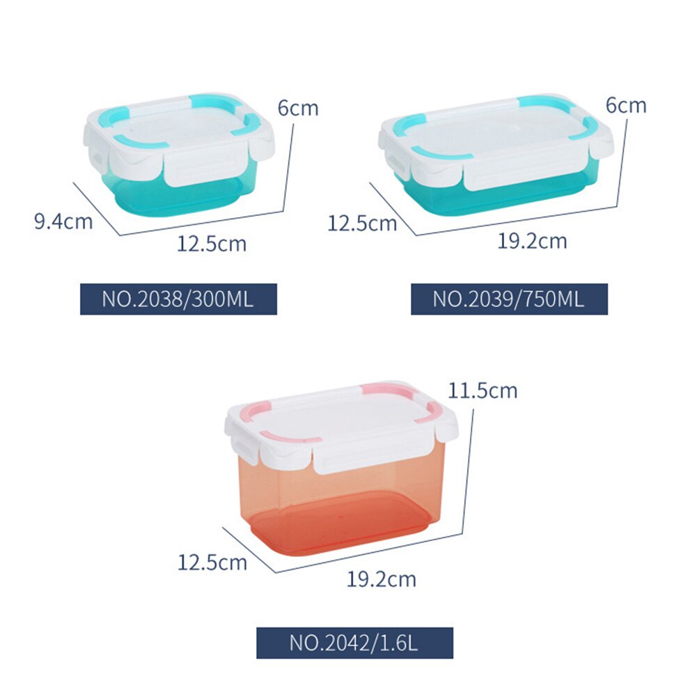 300-6500ml Refrigerator Food Storage Containers With Drainer Kitchen Storage Vegetable Fruit Fresh Box Organizer With Lid