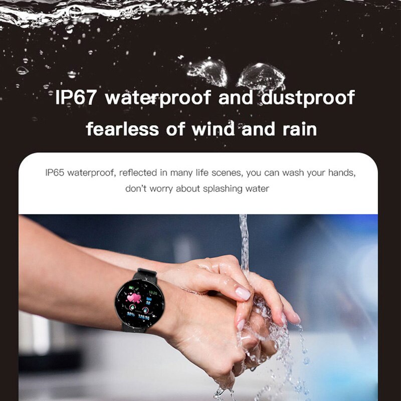 Herenhorloges sportklok dames smartwatch bloeddruk hartslagmeter waterdicht smartwatch horloge voor android ios
