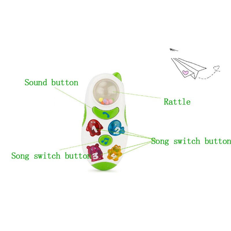 Baby Toy Music Mobile Phone Electronic Cellphone Telephone Early Education Learning Toys Musical Lighting Baby Kids Best