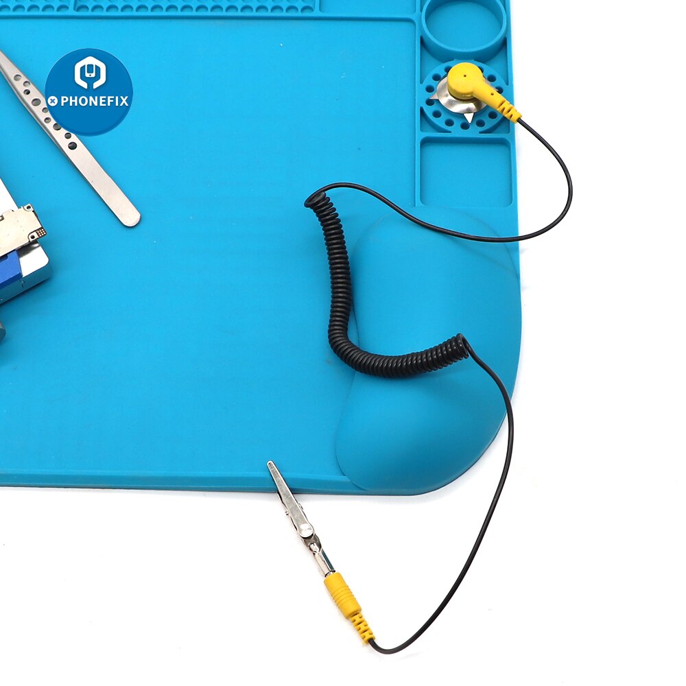 Draadloze, verstelbare antistatische armband met esd-ontladingskabel, polsband voor gevoelige elektrostatische reparaties