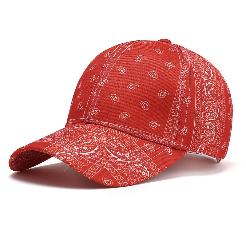 Baseballkappe mit cashew-blumenmuster aus reiner baumwolle, ganzjahres-stretchkappe, schlichter retro-sonnenschutz, lässiger hut für outdoor-aktivitäten, ideal für den alltag.: Orange rot