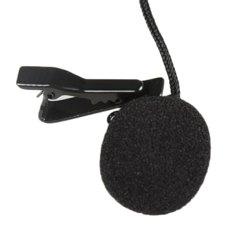 Mini Microphone Mobile Phone PC Recording 2.5M Lavalier Tie Clip Microphone 3.5mm Wired Lavalier Clip Micro