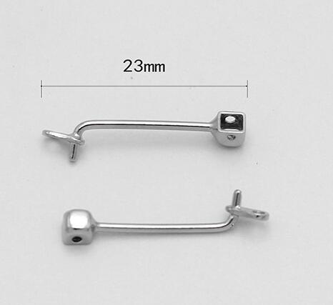 1 Paar Praktische Multi-Stijl Bijpassende Insert Schroef Type Buishouder Neus Pad Metalen Ondersteuning Gebruikt Voor Bril Accessoires: Ivoor