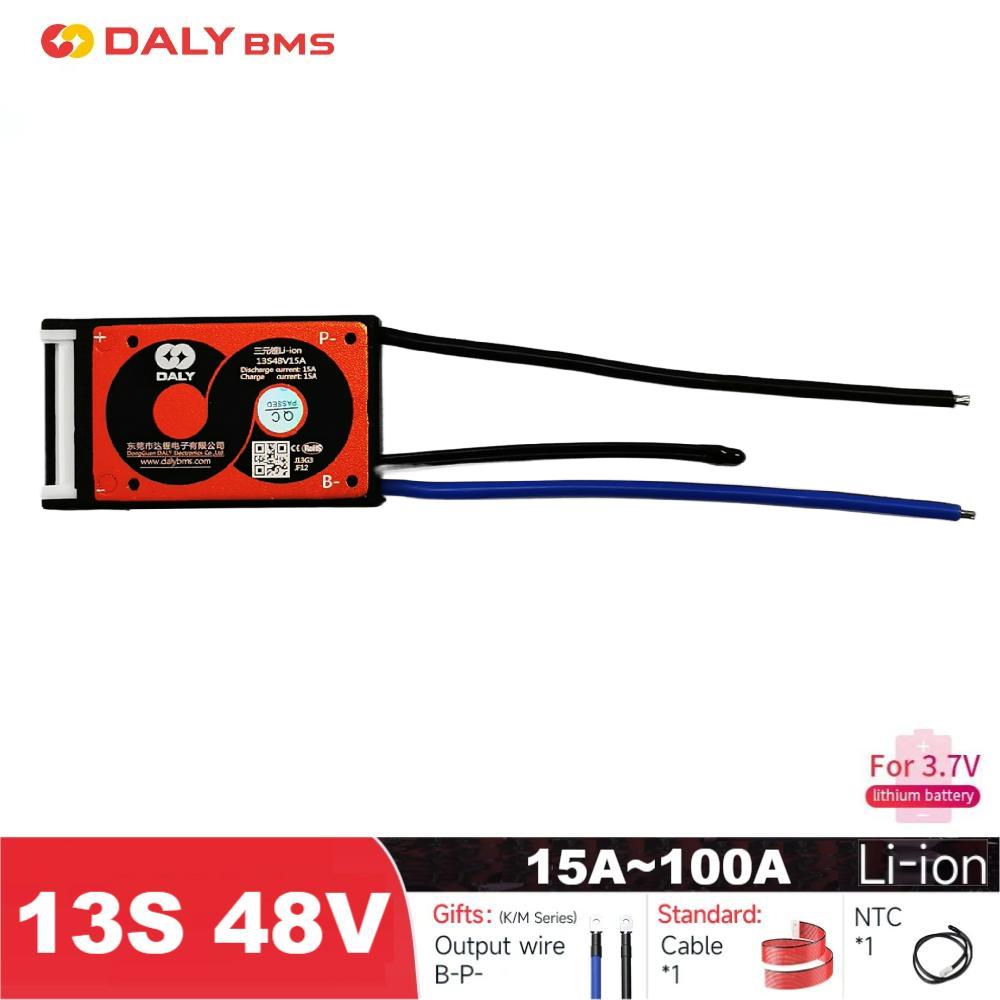 Daly bms 13s 48v 20a 13s pcm 30a 40a 50a 60a 80a 100a Li-Ionen-Batterie bms Ausgleich für 48V Lithium-Batterie Fahrrad Roller Platine