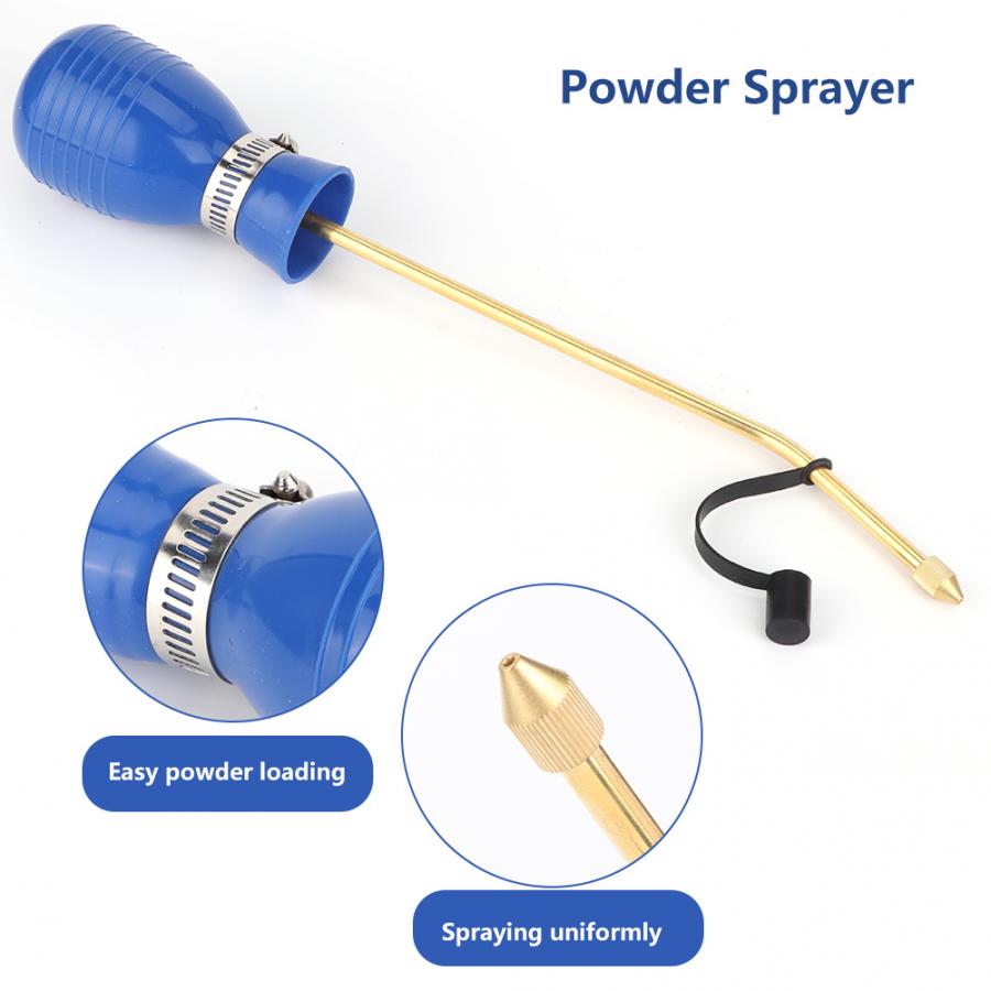 Portable Copper Tube Powder Sprayer Handheld Powder Spraying Ball for Termite Control for Home