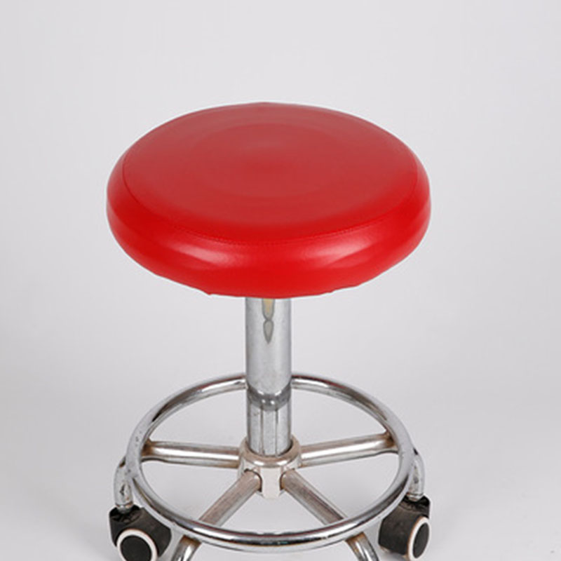 Housse de chaise en cuir PU, couvre-tabouret de Bar rond, en tissu coton, pour dentiste, Salon de beauté