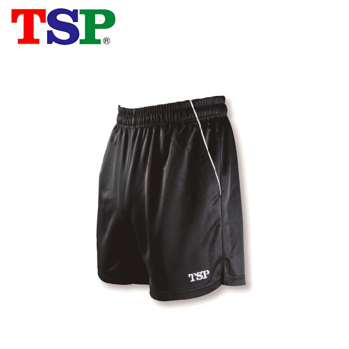 Tsp bordtennis shorts til mænd / kvinder 83202 bordtennis tøj sportsbeklædning træningsshorts til bordtennis spil: Sort / 2xl