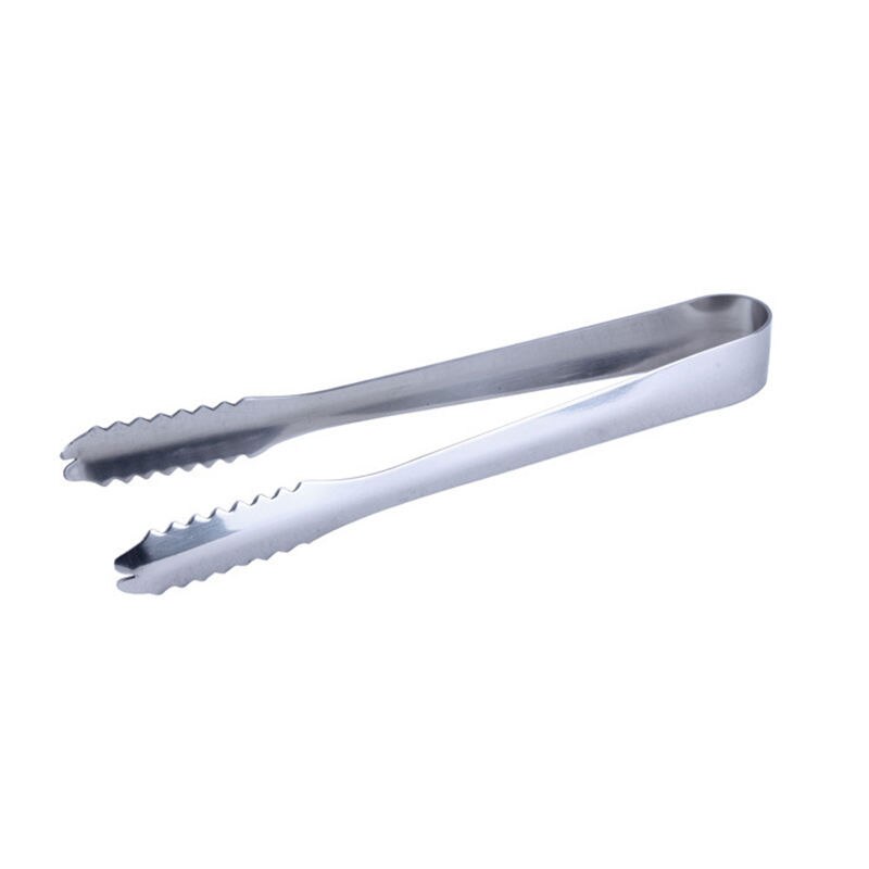 1 Uds pinzas de hielo de buena accesorios de cocina para Bar pinza de barbacoa de acero inoxidable pinzas para comida, hielo y pan: Default Title