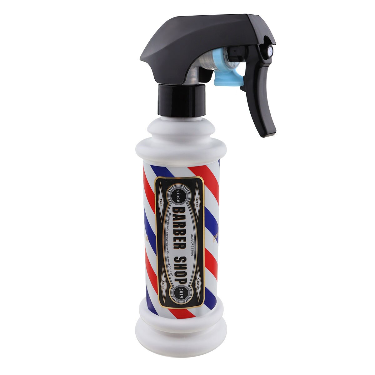1 Uds. Pulverizador de Alcohol de 150ml, botella pulverizador de agua para barbería, botella de corte de pelo, estilo DIY, atomizador vacío para el hogar, herramientas de peluquería profesionales: Blanco