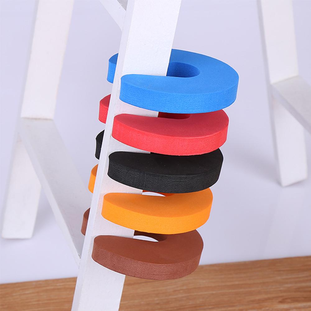 4 protectores de dedos multicolores para niños, protectores de seguridad suaves para puertas para bebés, tapón de puerta para niños, cerraduras seguras para bebés