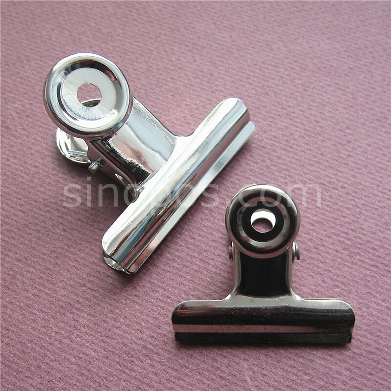 Steel Binder Clips, round tail bull dog clip, memo files bills binding clip, stainless steel spring bulldog clips, paper binder