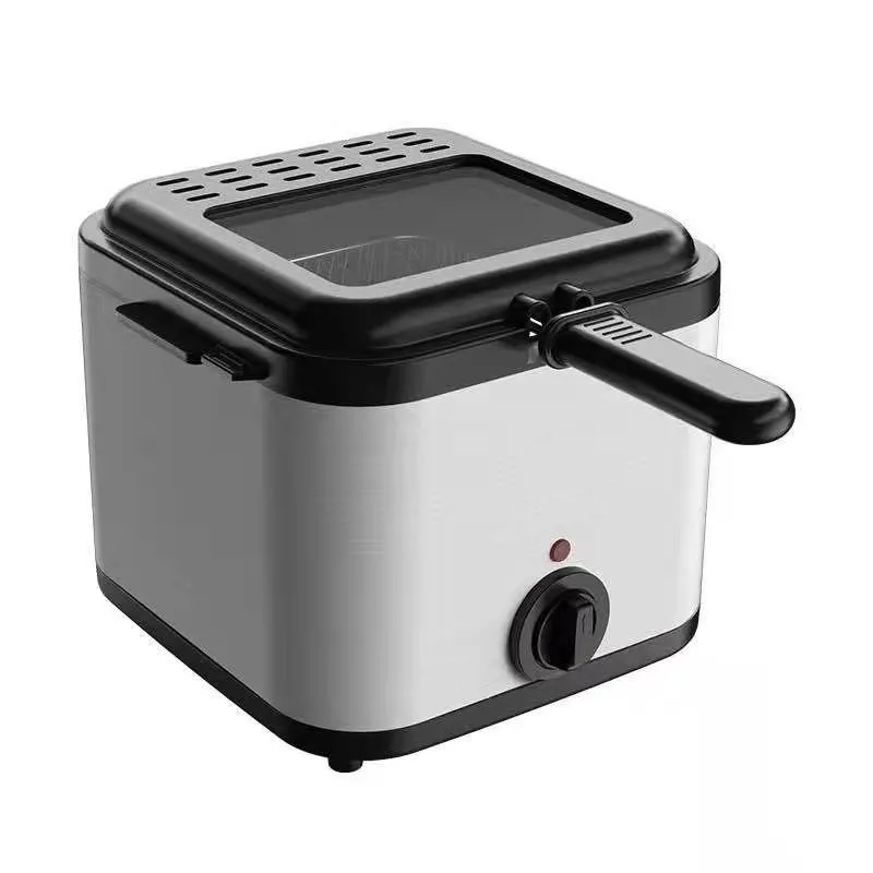 2,5L elektrische friteuse olieoven met grote capaciteit aanrecht commerciële friteuse voor straatverkopers gebakken kip frietpot EU / VS: VS