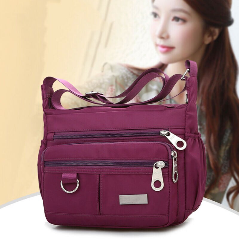 Vrouwen Waterdichte Oxford Messenger Cross Body Tas Schoudertassen Grote Capaciteit