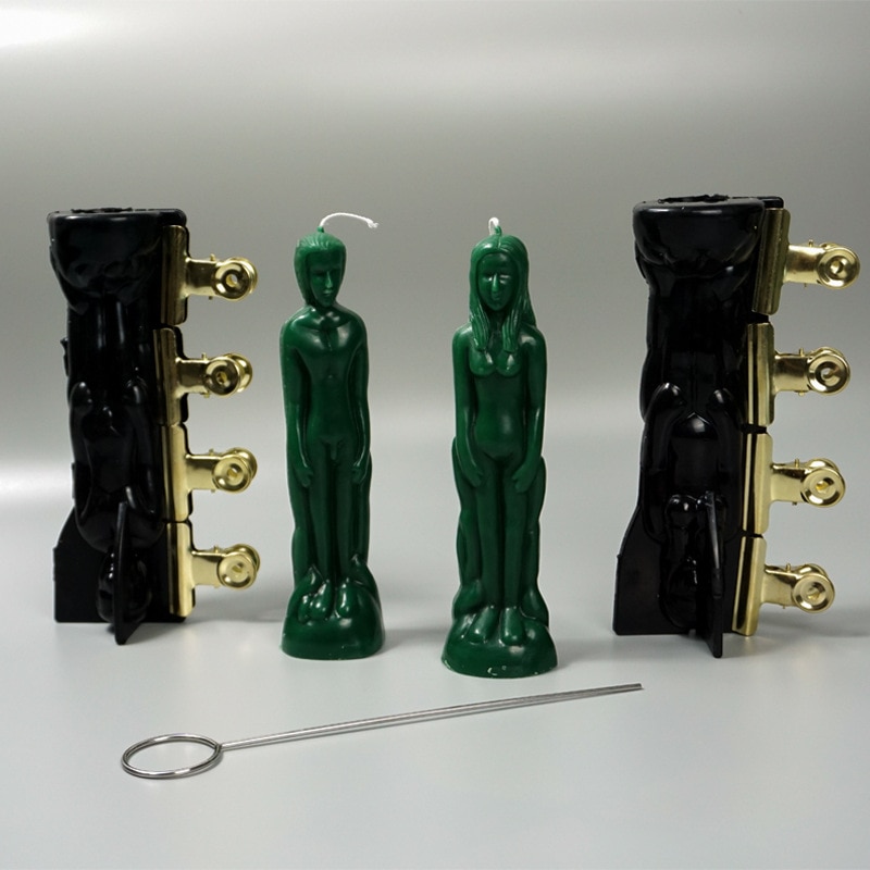 De DIY forma humana cuerpo vela moldes forma para velas magia hombre mujer moldes Diy molde de goma para molde para pastel de decoración