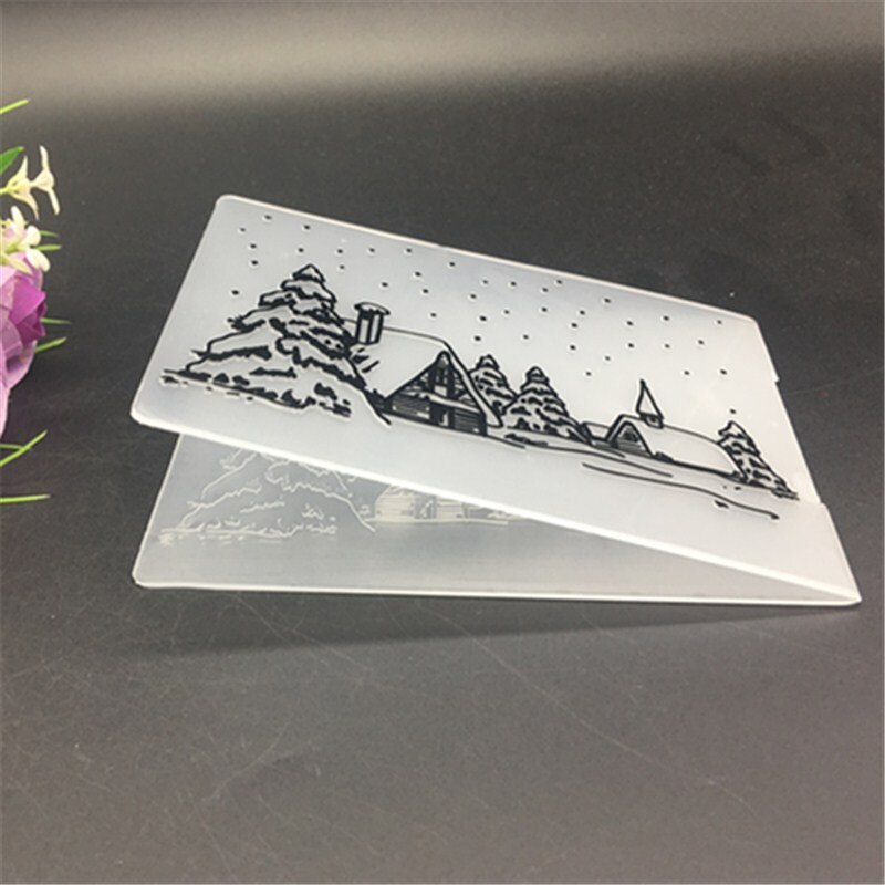 Kerst Embossing Map Diy Card Papercraft Scrapbooking Decor Template Dagboek