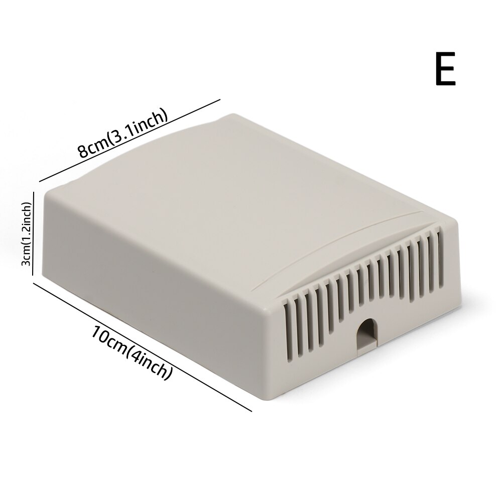 Plastic Electronic Project Box Waterproof White Housing Instrument Case Enclosure Boxes Electrical Home Handmade Tools Supplies