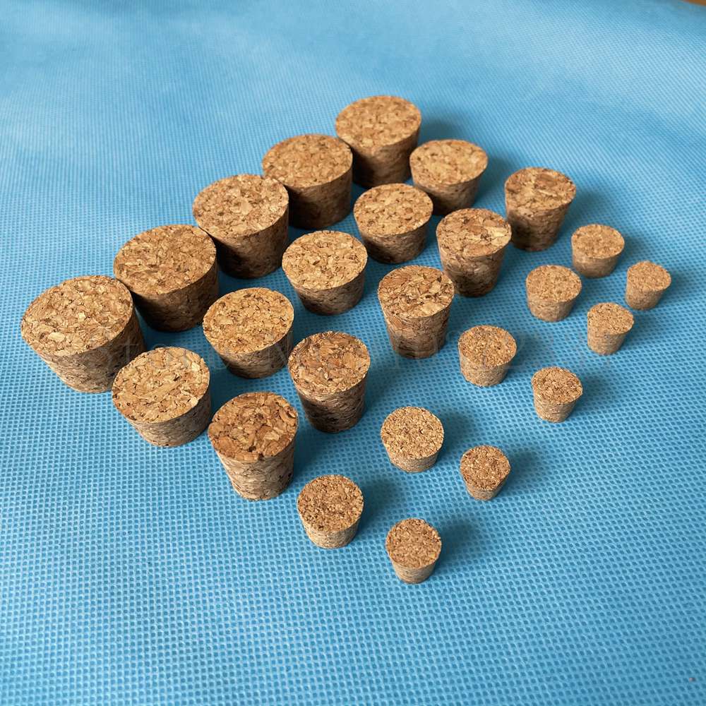 50Pcs Top Dia 13Mm Tot 39Mm Hout Kurk Lab Reageerbuis Plug Essentiële Olie Pudding Kleine Glazen flessenstop