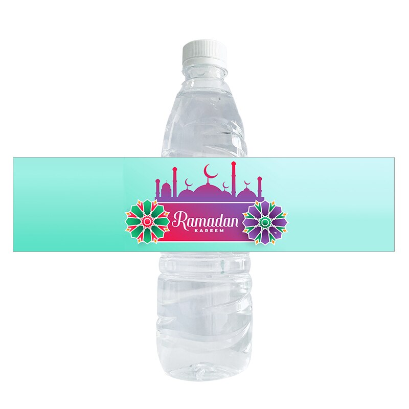 Ramadan Mubarak Water Fles Stickers Decor Islamitische Moslim Fles Etiket Sticker Eid Al-Fitr Party Decoratie Benodigdheden: I