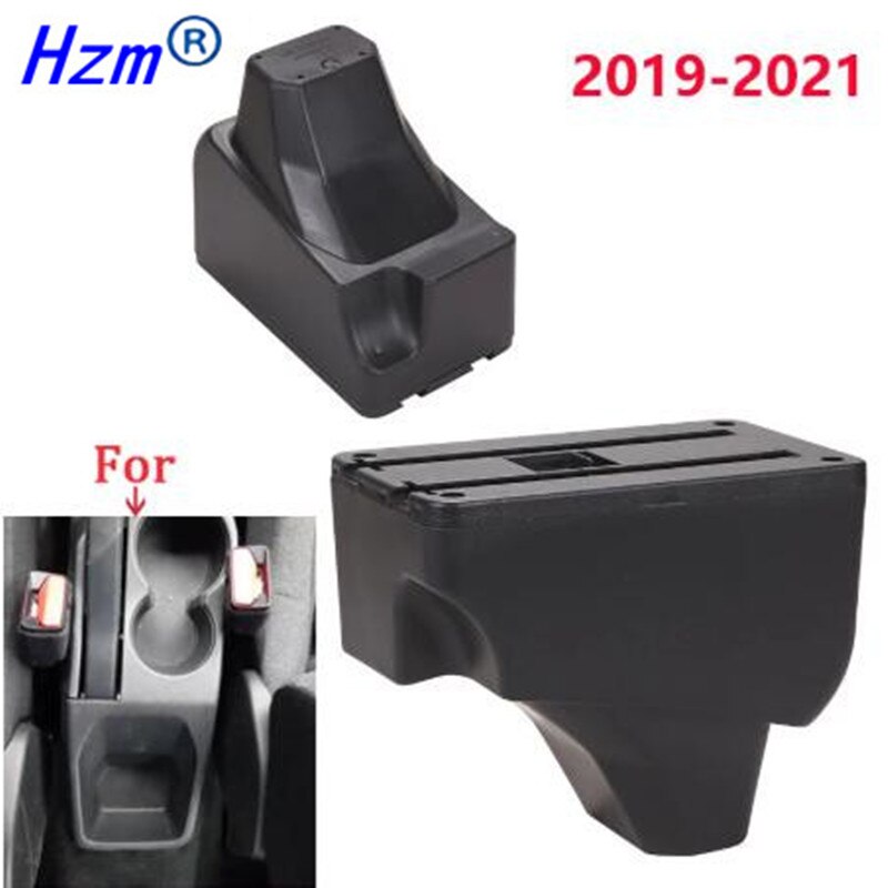 Bracciolo per Peugeot 208 2019-2021 doppio strato aumentare la scatola di immagazzinaggio della consolle centrale di ricarica USB per scatola braccioli auto Peugeot 2008