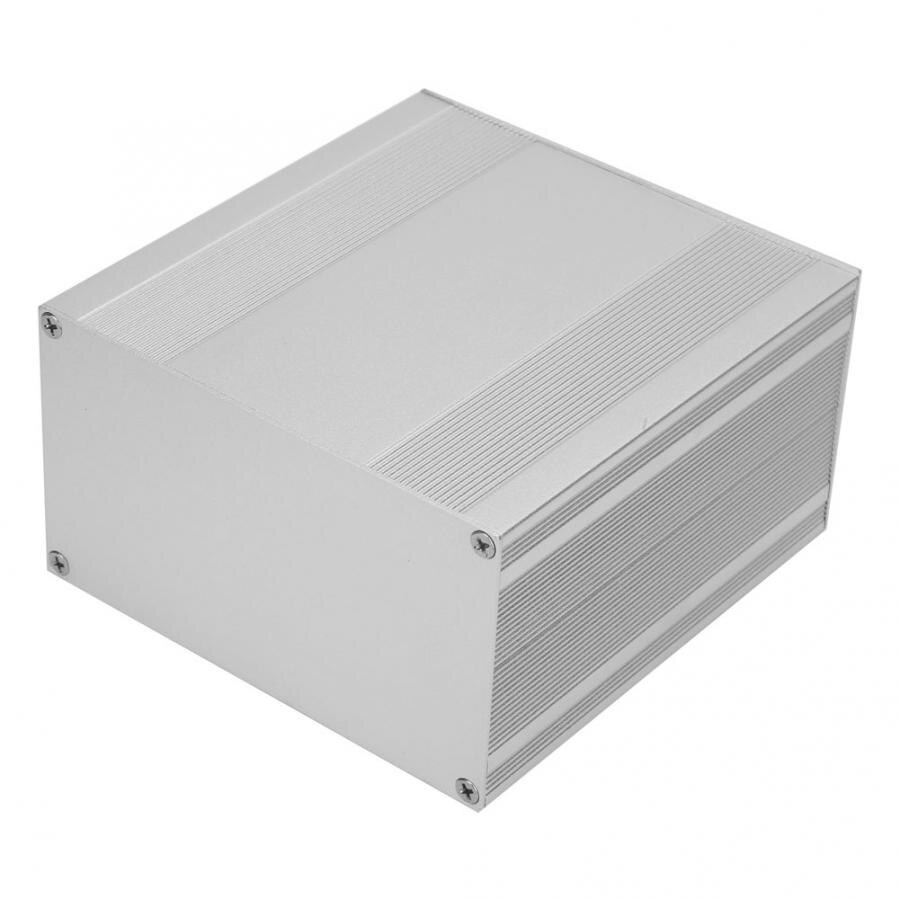 Gør-det-selv aluminium boks aluminium kabinet kasse sølv gør det selv elektronisk printkort projekt pcb instrument boks 82.2 x 145 x 150mm