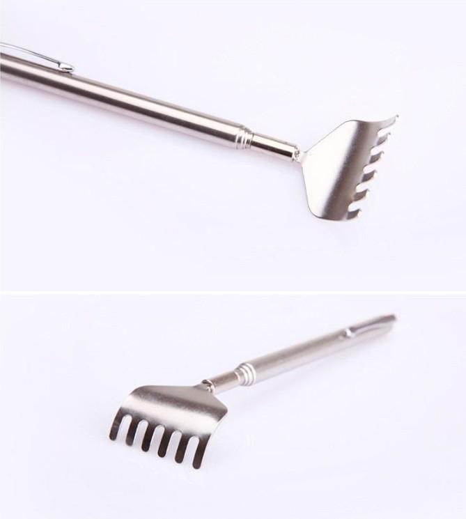 1pcs Practical Handy Portable Adjustable Stainless Back Scratcher Telescopic Pocket Massage