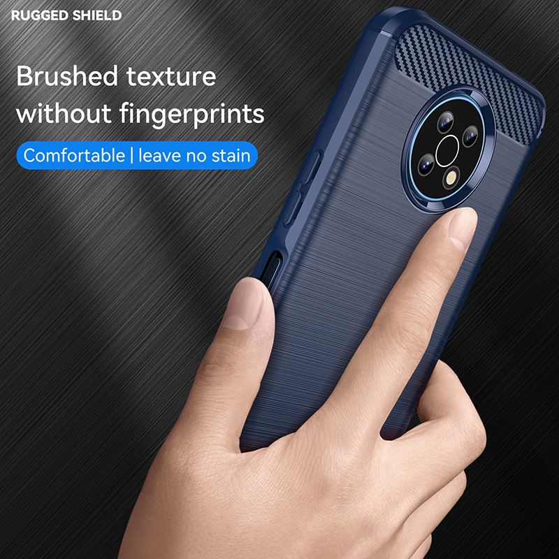 Funda de silicona suave de fibra de carbono para Motorola Moto G9 G8 G7 Power Lite G6 E7 E6 Plus Play, funda trasera mate con textura cepillada