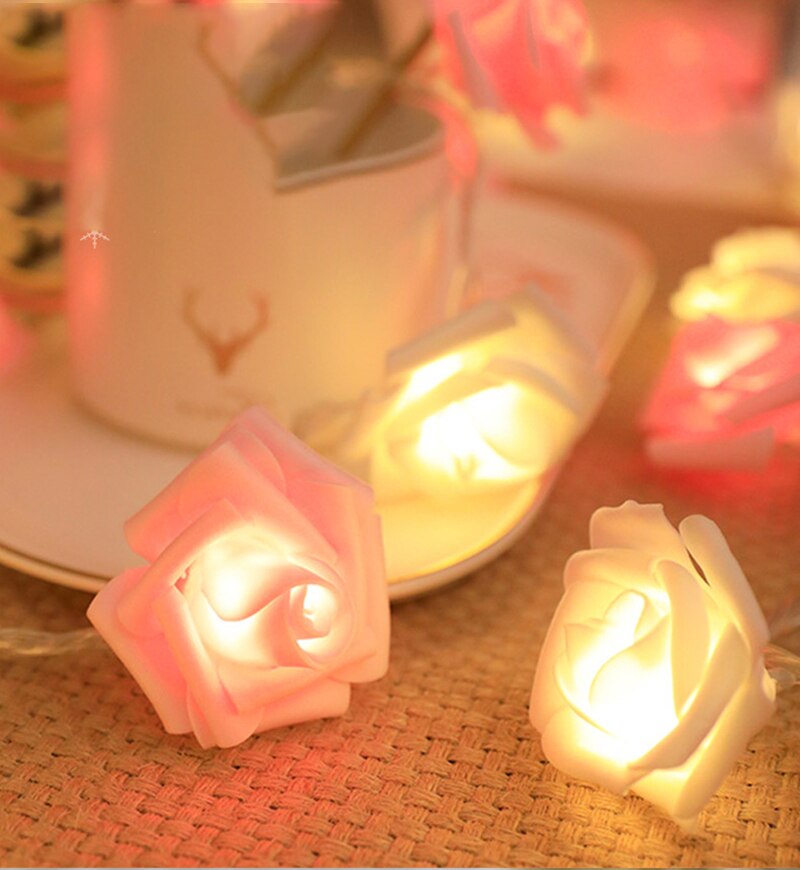 3M Rose Licht Decoratie Led Rose Voor Bruiloft Meisje Hart Kamer Valentijnsdag Tuin Nachtlampje Vuurvlieg Lights decor