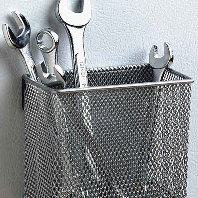 Metal Wire Mesh Magnetic Storage Basket Tray Desk Caddy Storage Organizer UD88