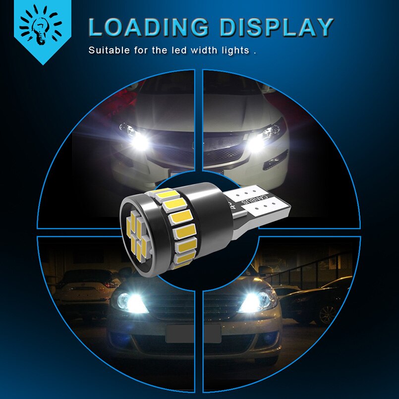 2 uds T10 W5W bombillas LED Canbus 194 168 luces Led de posición de estacionamiento luces interiores para VW Polo Passat b5 b6 CC Golf 4 5 6 7 Jetta