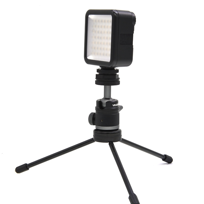 Mini Table de tête de boule de Conversion d'agrafe de chaussure froide de cardan sphérique panoramique en métal complet pour la tête de trépied de lumière de Microphone de reflex Micro