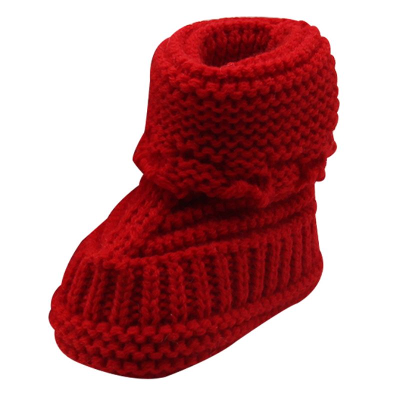 Baby Warme Stiefel Kleinkind Mädchen Jungen Prewalker Häkeln betroffen Vlies Stiefel Wolle Schnee Krippe Schuhe Winter Booties: verrotten
