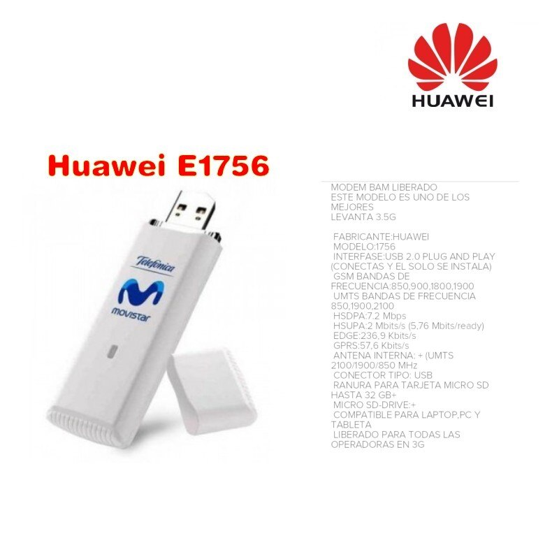 Huawei e1756 7.2 M 3G USB kablosuz modem