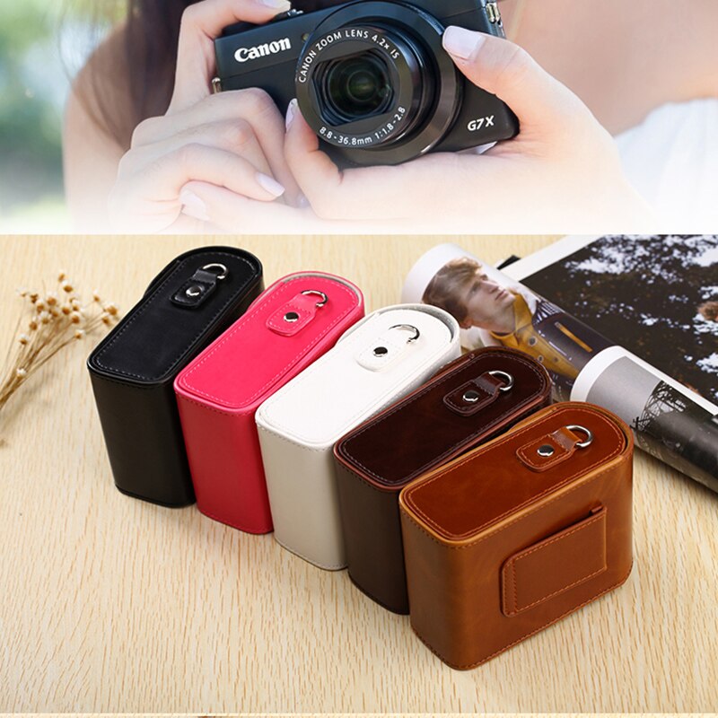 PU Leather Camera Bag Case For CASIO ZR1000 ZR1200 ZS26 ZS30 ZS220 ZD200 H60 EX-10 EX-100 ZR2000 ZR500 ZR700 ZR800 ZR400/ZR410