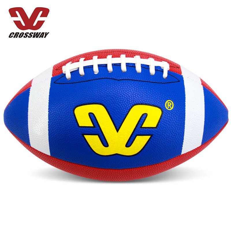 Nyeste størrelse 9 rugby bold skum brun anti-stress rugby fodbold squeeze bold legetøj udendørs træning amerikansk fodbold stress reliever: Multi