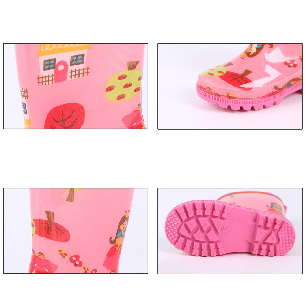 Kinderen Print Regen Laarzen PVC Regen Laarzen Waterdicht antislip Student Regen Schoenen Uitje regen laarzen op een bewolkte dag