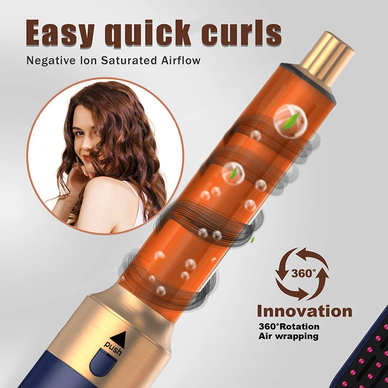 Professionele 5-in-1 Föhn Kam Set Heteluchtstyler voor Curling Rechttrekken Volumizing - Haarverzorging Tool Kit voor thuisgebruik
