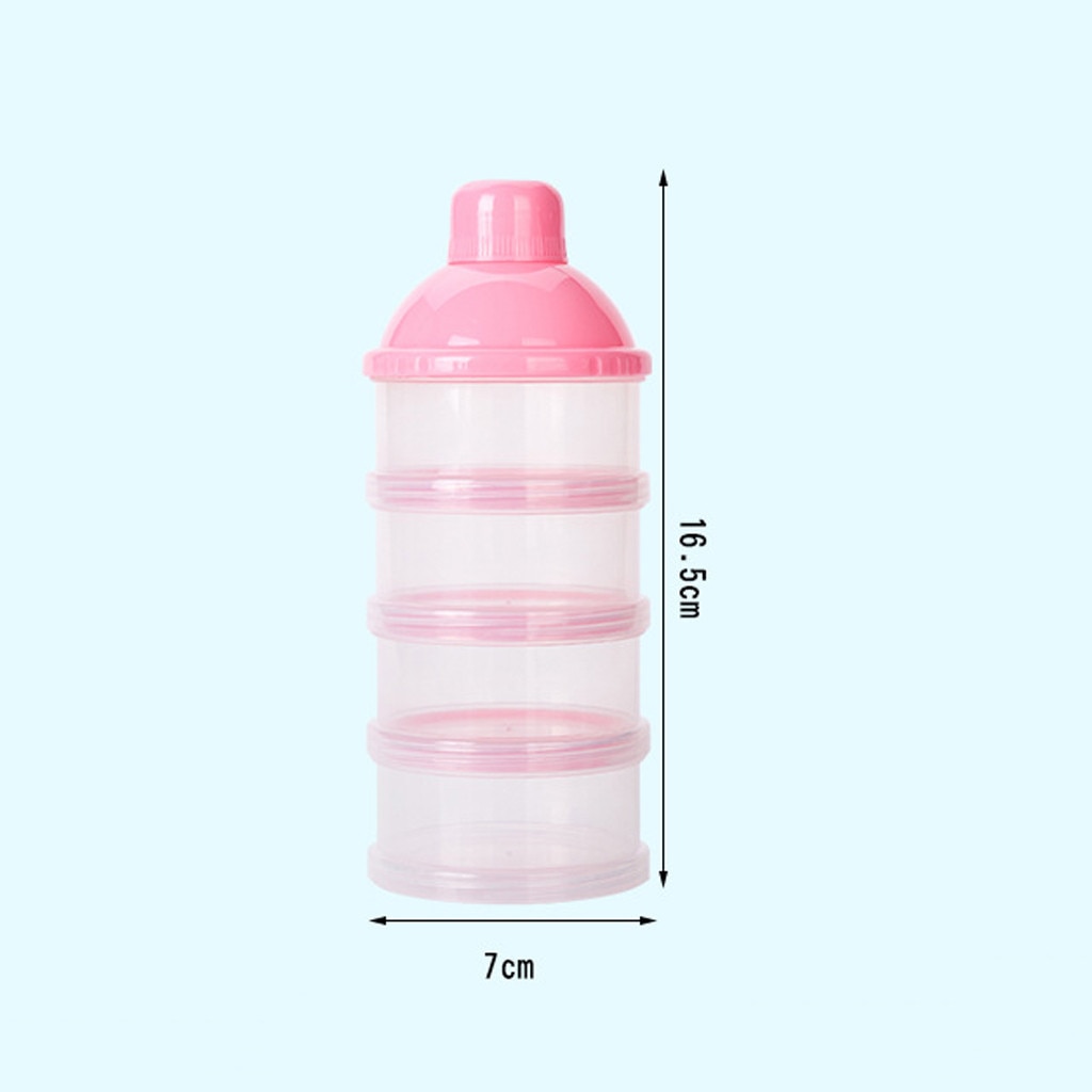 Baby Removable Milk Powder Storage Box Infant Four Grid Feeding Food Boxes Kid Toddler Portable Formula Dispenser pote hermetico