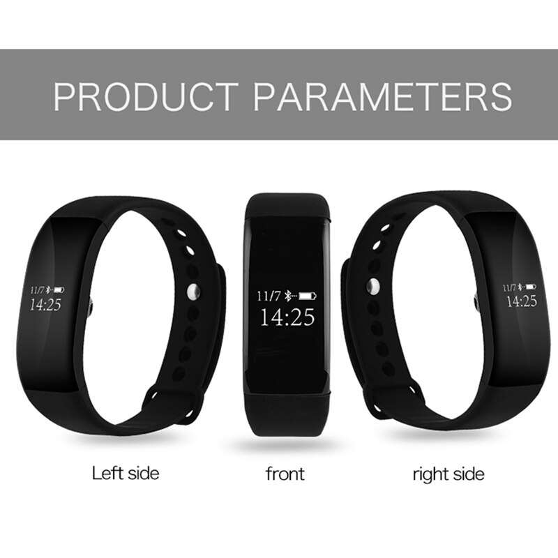 IP67 Sport Gym Step Counter Heart Rate Monitor Health Wrist Watch V66 Waterproof Fitness Tracker Pedometer For Android IOS